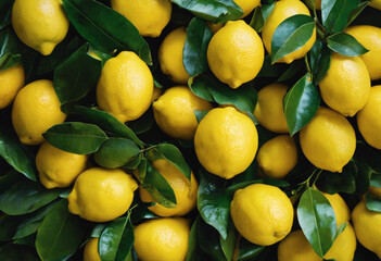 Citrus Bliss A Close Up of Juicy Lemons