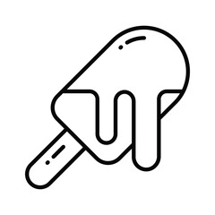 Ice cream cup in modern style, ready to use and download