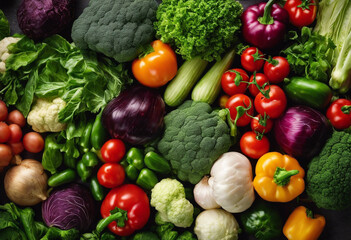 Harvested Glory Vegetables Close Up