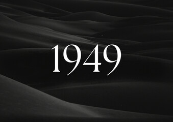 Vintage 1949 birthday, Made in 1949 Limited Edition, born in 1949 birthday design. 3d rendering flip board year 1949.
