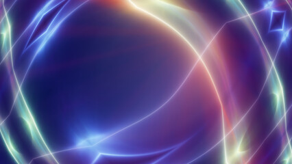 background neon line wave illustration