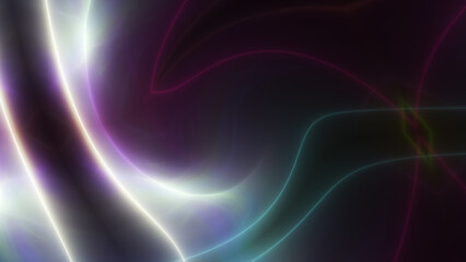 Obraz premium background neon line wave illustration