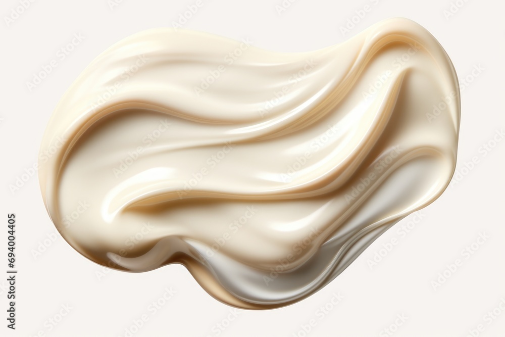 Poster A close-up view of a liquid substance on a white background. This versatile image can be used for various purposes