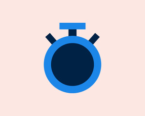 Timer vector illustration in flat style design.	