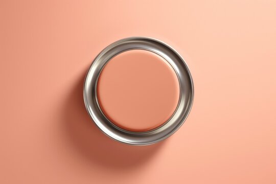 Cosmetics mockup, peach fuzz trendy color concept. Background with selective focus and copy space