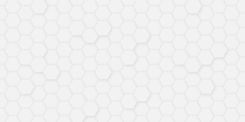 Hexagonal abstract metal white background. Hexagonal gaming vector abstract tech background.	
 - obrazy, fototapety, plakaty