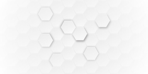 Hexagonal abstract metal white background. Hexagonal gaming vector abstract tech background.	
