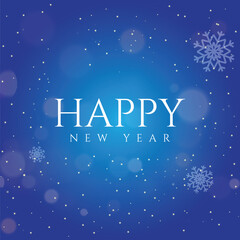 happy new year logo text design vector illustration