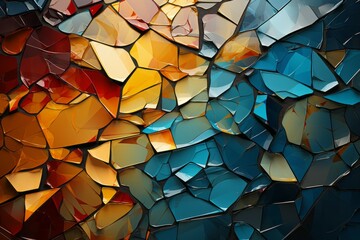 Fractured Realities: Abstract Exploration of Multiple Perspectives, Geometric Shapes, and Distortions, Inviting Interpretation in a Visual Tapestry of Fragmented Perceptions