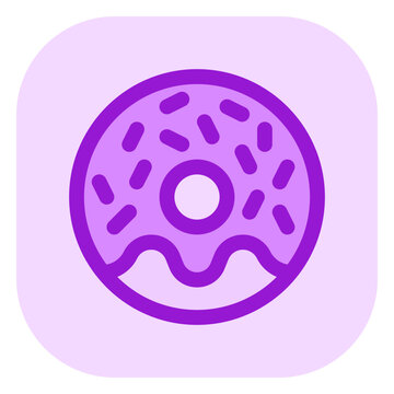 Editable donut, doughnut vector icon. Bakery, cooking, food. Part of a big icon set family. Perfect for web and app interfaces, presentations, infographics, etc