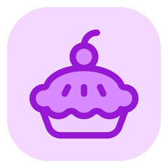 Editable apple pie vector icon. Bakery, cooking, food. Part of a big icon set family. Perfect for web and app interfaces, presentations, infographics, etc