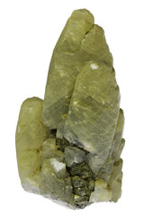 calcite from Sauerland, Germany isolated on white background