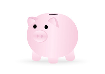 Piggy Bank. Growing Money, Saving and Investment Concept. Vector Illustration.