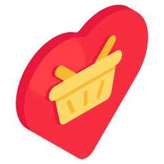 Trendy vector design of favorite shopping 