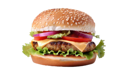 Fresh tasty burger, isolated 
