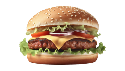 Fresh tasty burger, isolated 