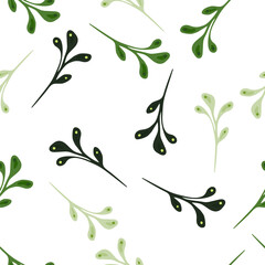 Ornate and organic, this seamless nature-inspired pattern blends doodle.