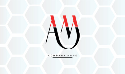 AM, MA, A, M Abstract Letters Logo Monogram