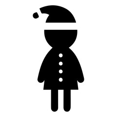 Christmas flat character vector art illustration, Christmas vector element, Christmas icon