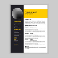 Corporate Resume Design Template
