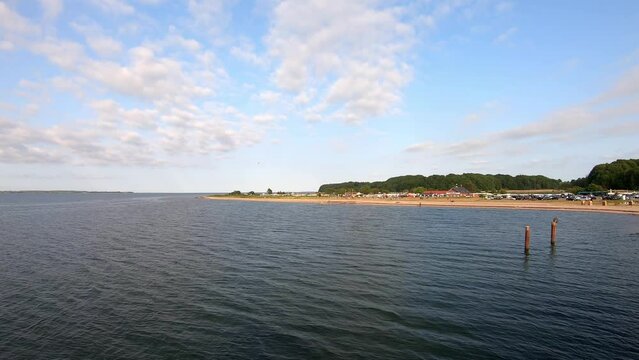 Timelapse video of the Baltic Sea in Langballigau in North Germany
