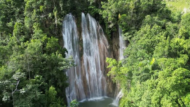 salto el limon waterfall in the forest
