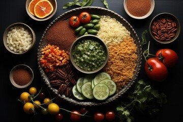 Obraz na płótnie Canvas Muslim healthy food. Generative AI.