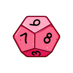 casino dice cartoon. die gambling, roll backgammon, number random casino dice sign. isolated symbol vector illustration