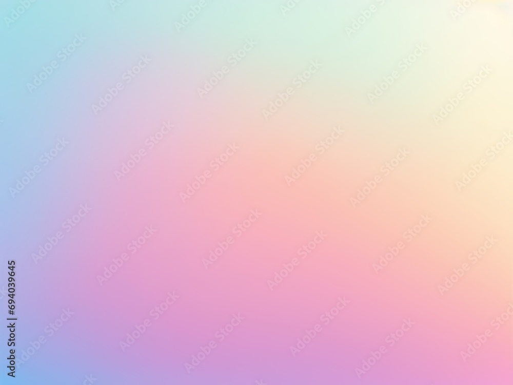 Fototapete abstract pastel holographic blurred grainy gradient banner background texture colorful digital grain