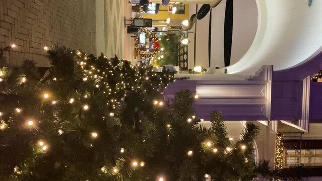 Capture the festive charm of the Christmas at the Plaza Mayor shopping center in Malaga, Spain