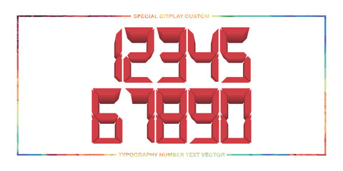 assorted digital custom vector numbers. minimum. Color gradation. Dark. Banner Network. 3d effect. Design. futuristic. Paper cut or effect. Luxury. Premium. 177