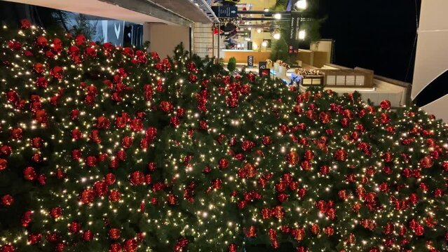 Capture the festive charm of the Christmas at the Plaza Mayor shopping center in Malaga, Spain