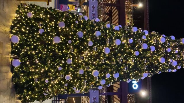 Capture the festive charm of the Christmas at the Plaza Mayor shopping center in Malaga, Spain