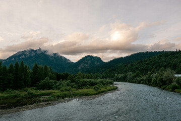 Fototapeta na wymiar river in mountains Trzy Korony