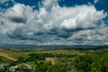 landscape with clouds