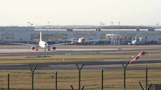 Grounded Planes due to Coronavirus COVID-19 at International Airport