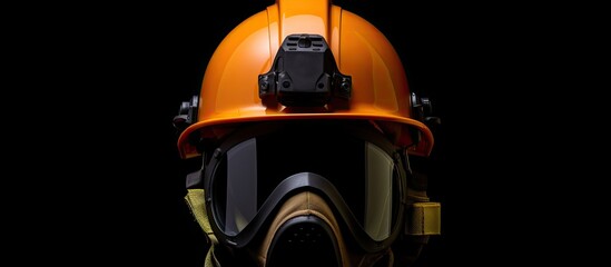 Explosive safety helmet, protection and security details.