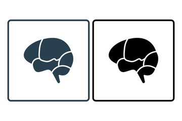neurodiversity icon. icon related to disability and disability symbol . solid icon style. Simple vector design editable