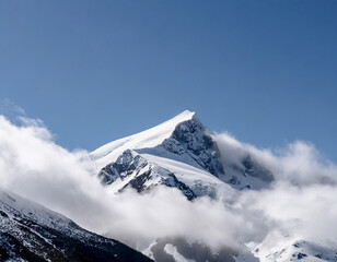 Naklejka na ściany i meble snow covered mountains