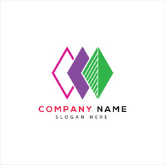 company icon in different style vector