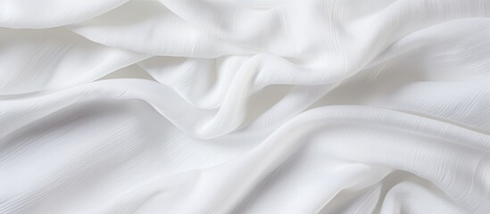 White fabric texture. - obrazy, fototapety, plakaty