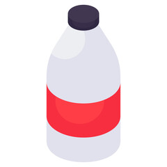 An icon design of milk bottle