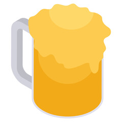 Modern design icon of beer mug