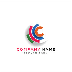 company icon in different style vector