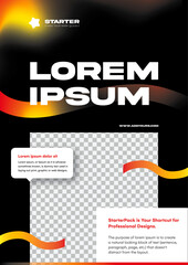 Market Growth Complete Marketing Templates - A4 Flyer Template Design