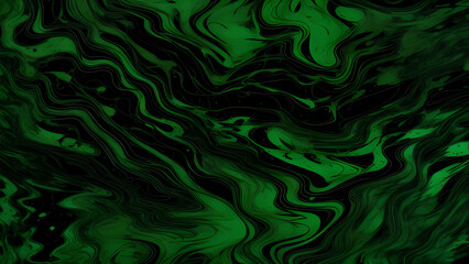 Fototapeta na wymiar abstract paint splash background green and black swirl