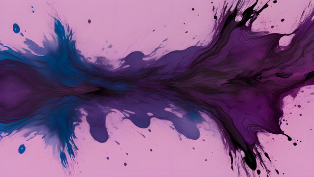 abstract paint splash background purple swirl