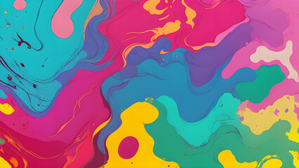 Fototapeta na wymiar abstract colorful liquid paint splash background