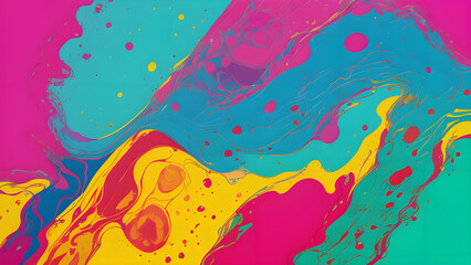 abstract colorful liquid paint splash background