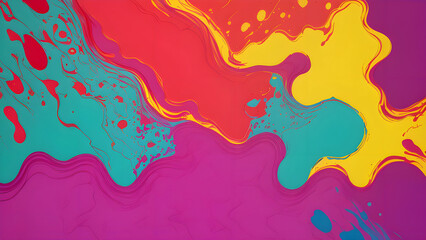 Fototapeta na wymiar abstract colorful liquid paint splash background